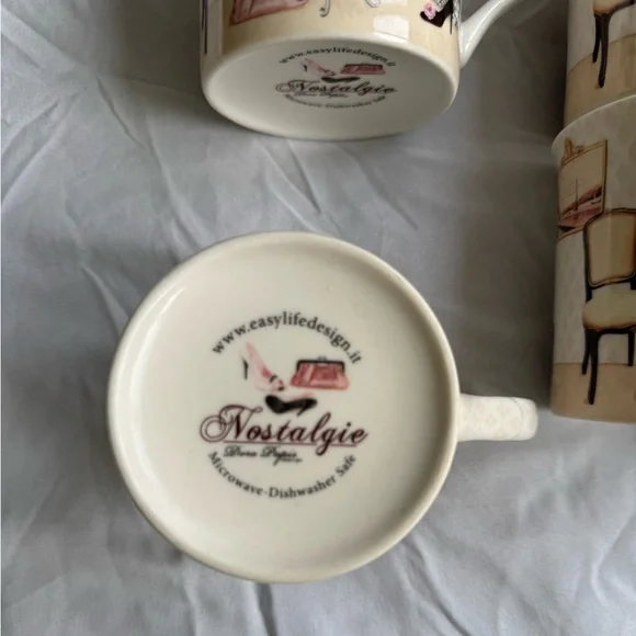 Nostalgia Tres Chic Coffee & Tea Set - Black, White, Pink - Picture 9 of 12